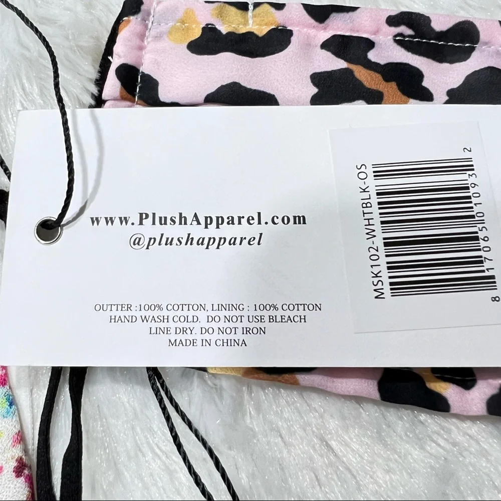 Plush Apparel x Revolve Set of 6 Reusable Face Masks